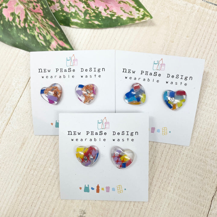 Heart Resin Studs