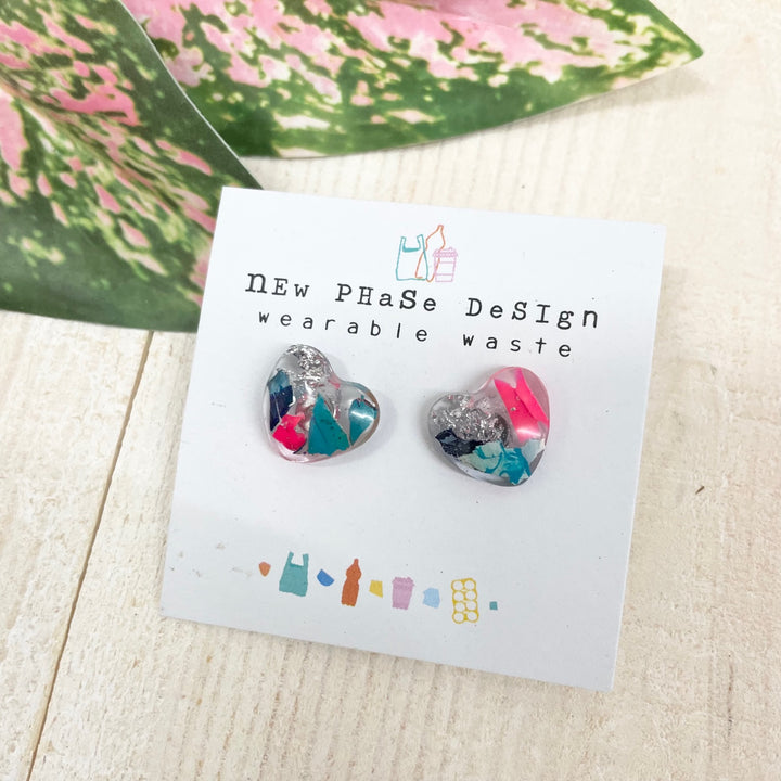 Heart Resin Studs