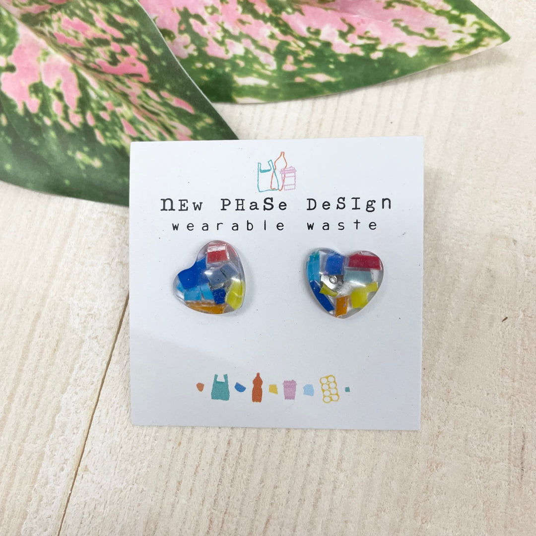 Heart Resin Studs