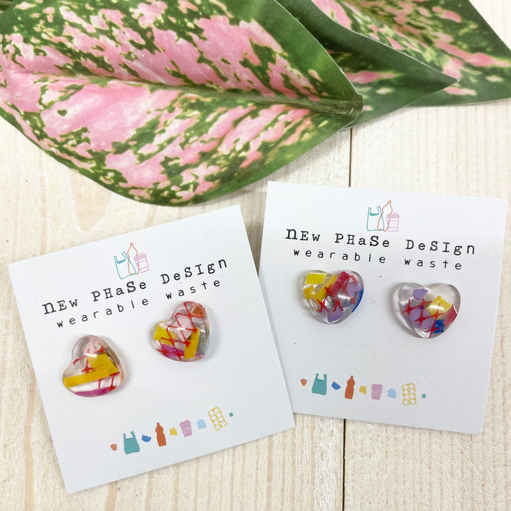 Heart Resin Studs