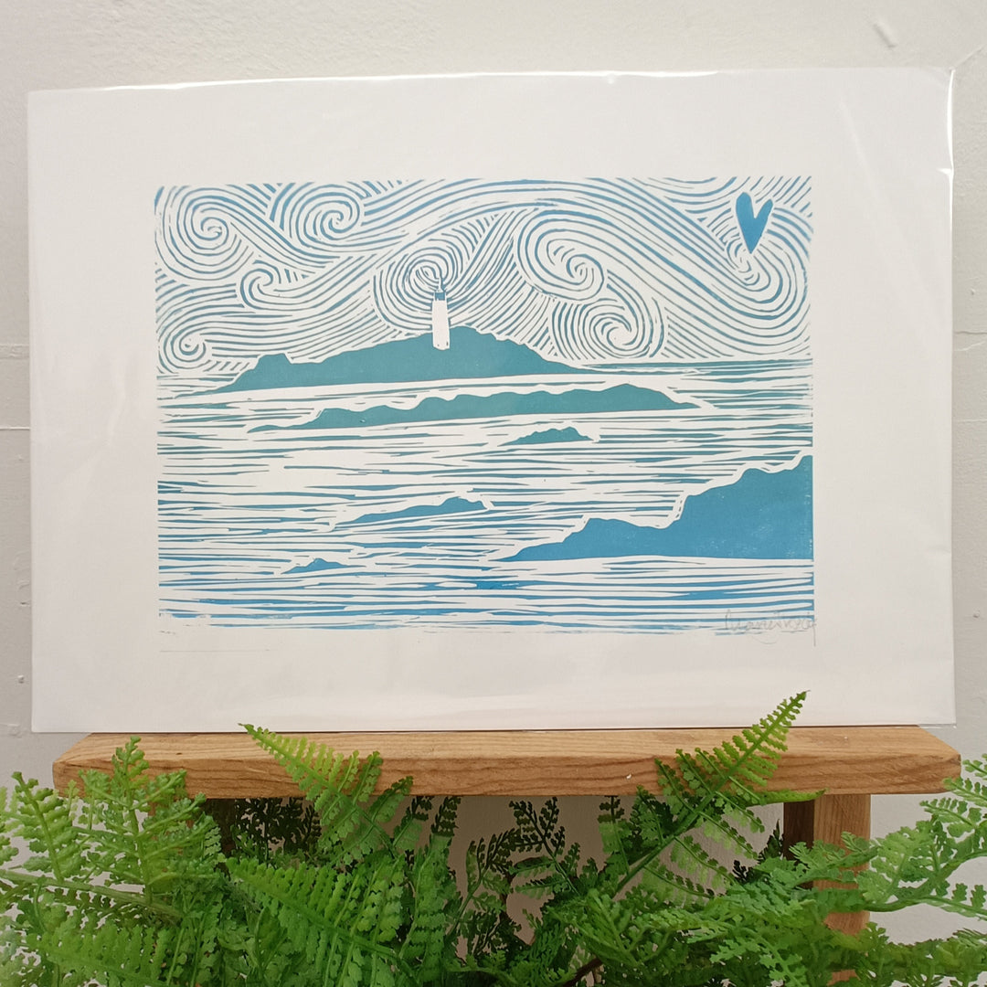 Godrevy Lino Printed