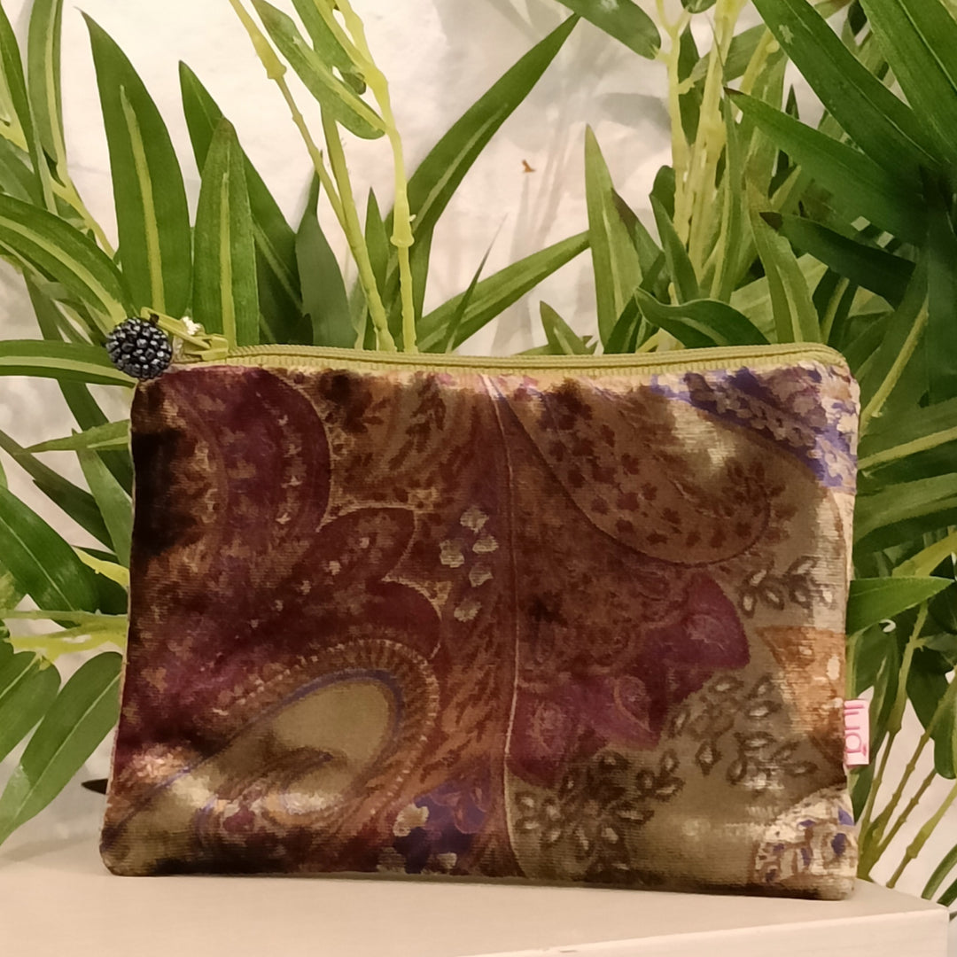 Embossed Velvet Coin Purse