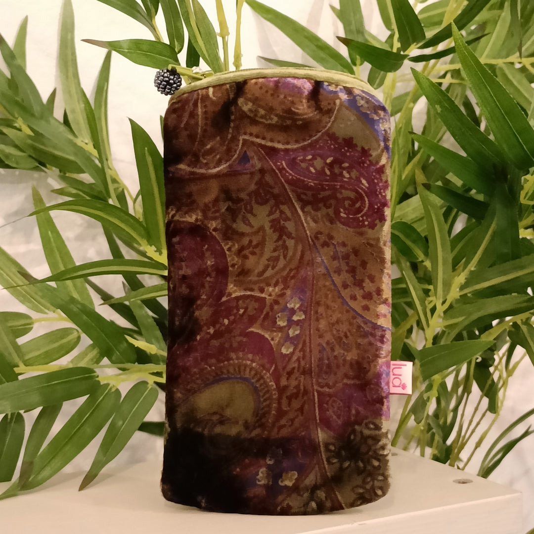 Embossed Velvet Glasses Case