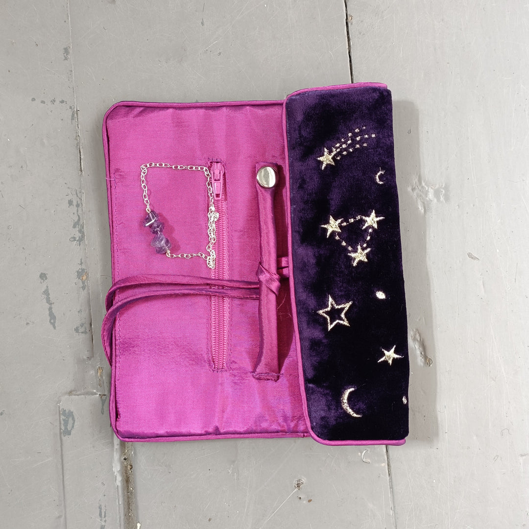 Moon + Stars Jewellery Roll