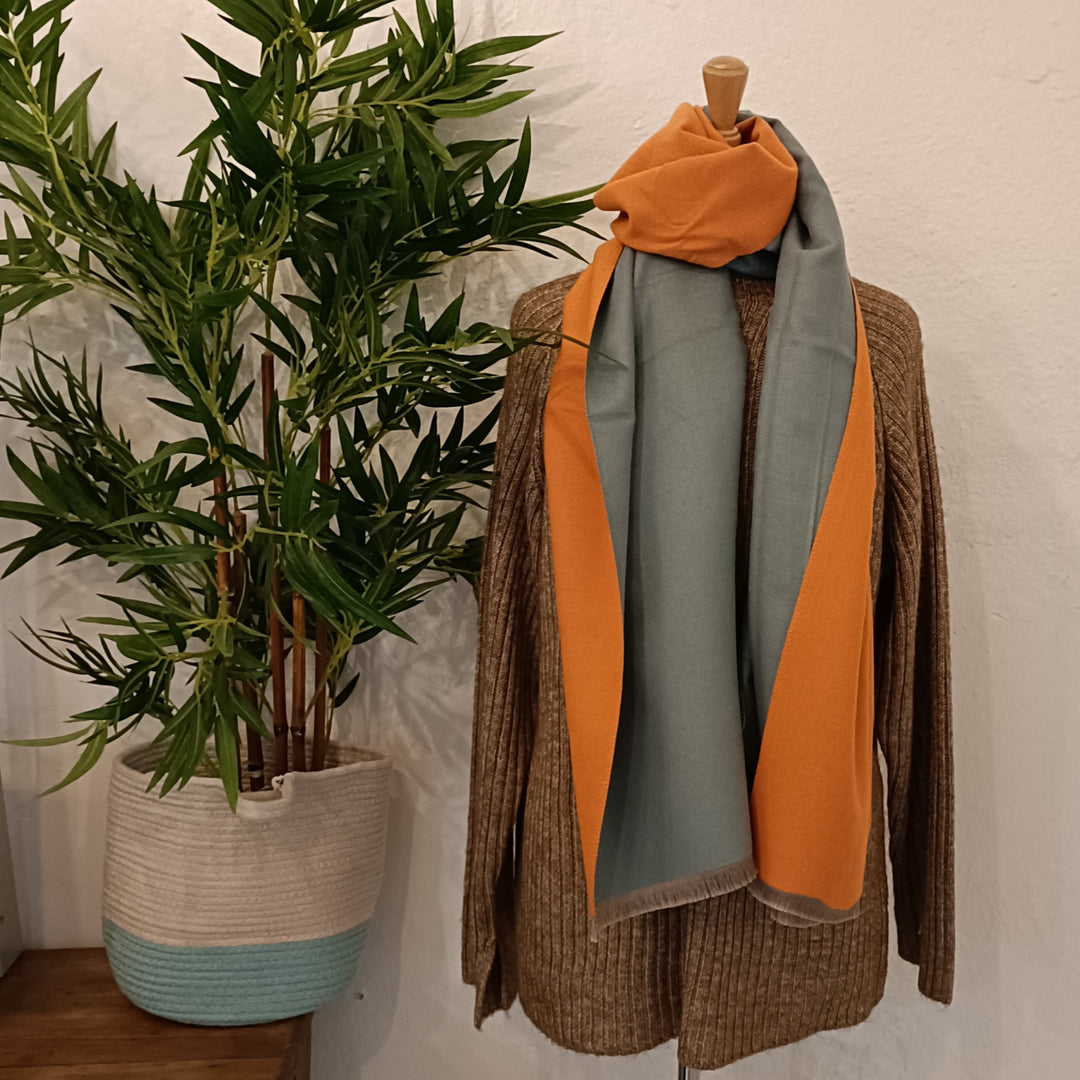 Two Tone Plain Scarf