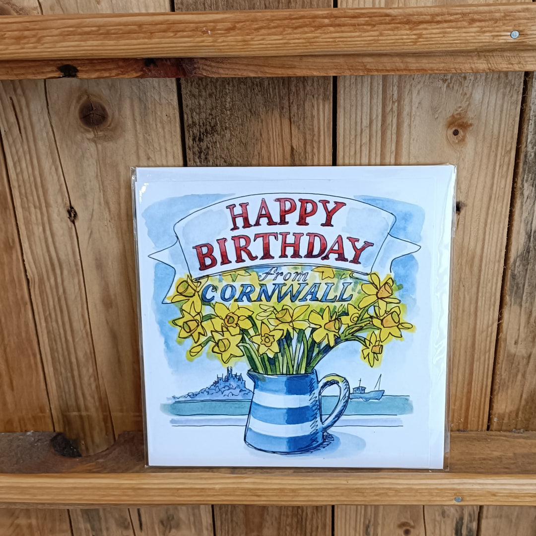 Happy Birthday from Cornwall Card
