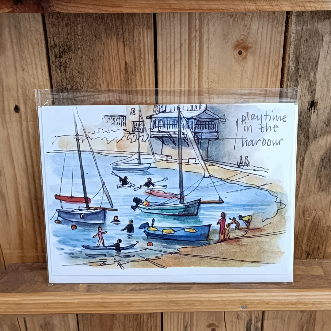 Playtime in the Harbour Card