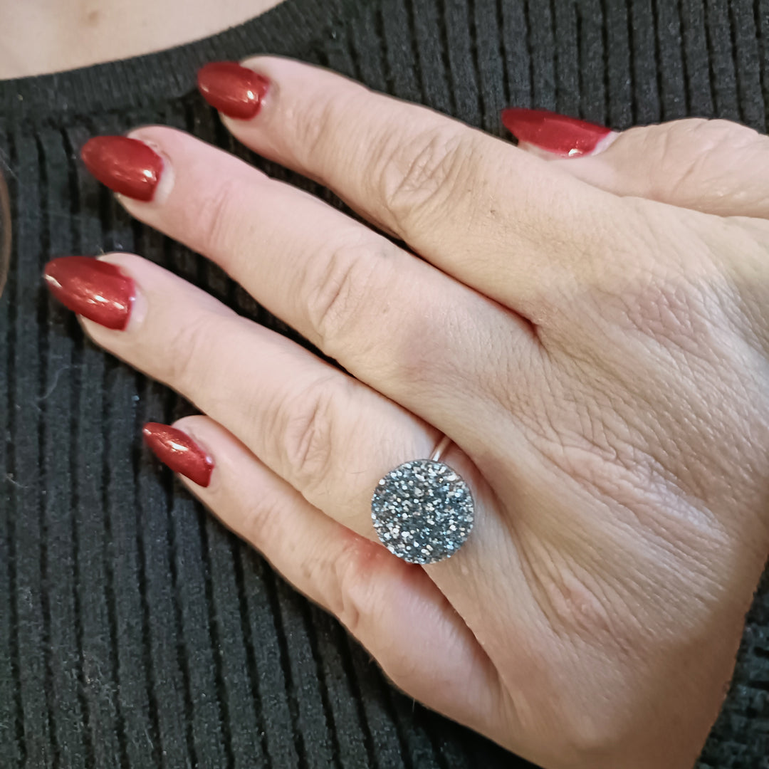 Glitter Dot RIng