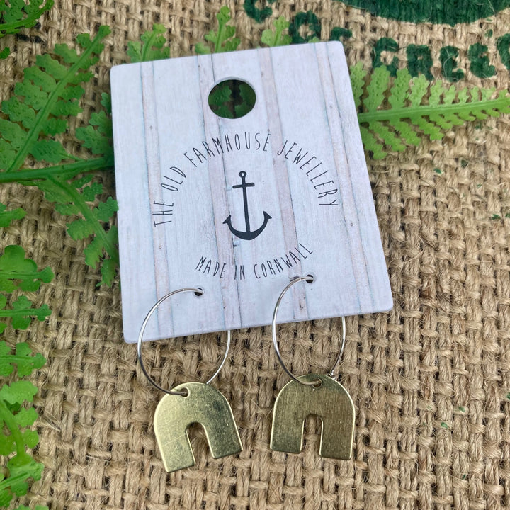 Medium Brass Earrings