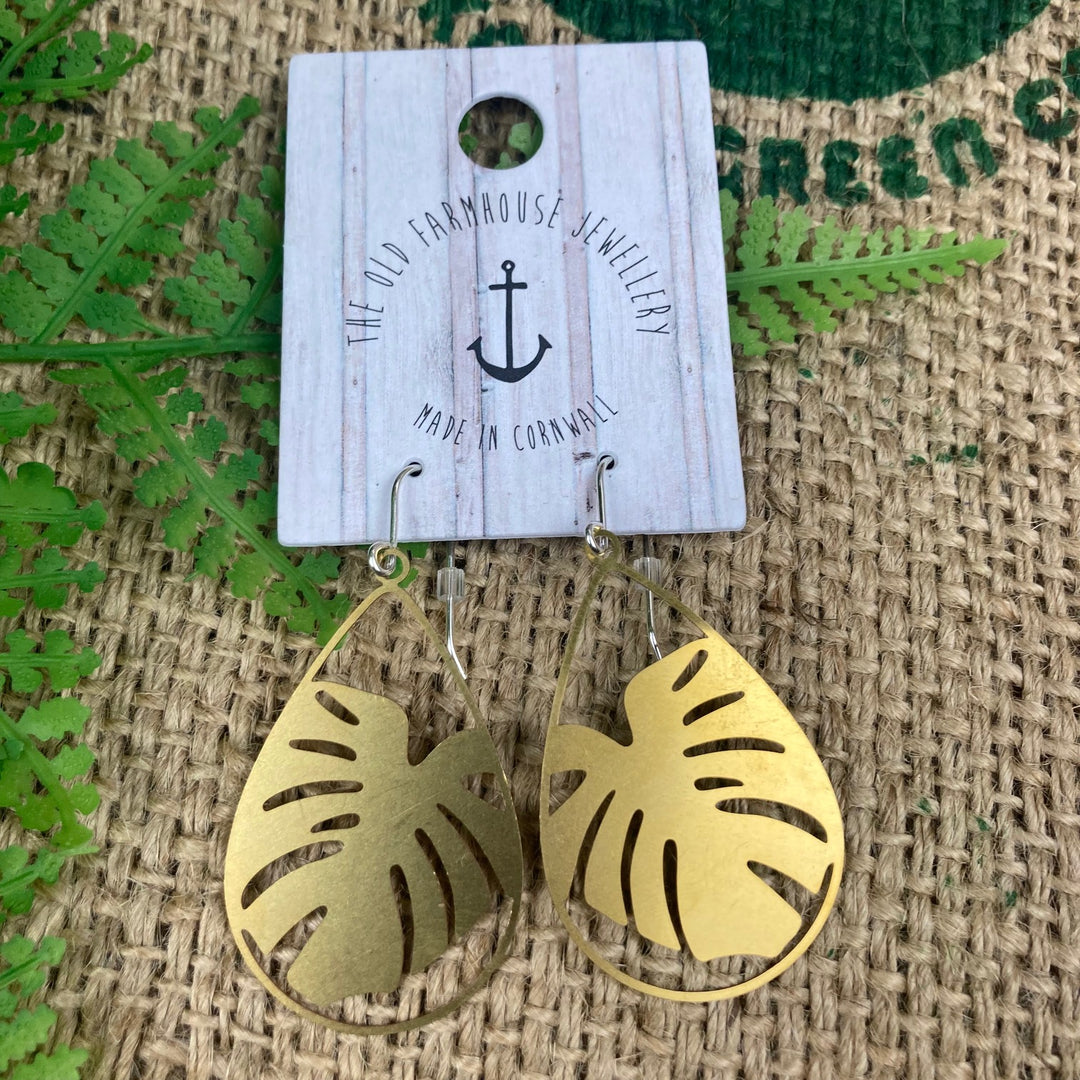 Large Brass Earrings