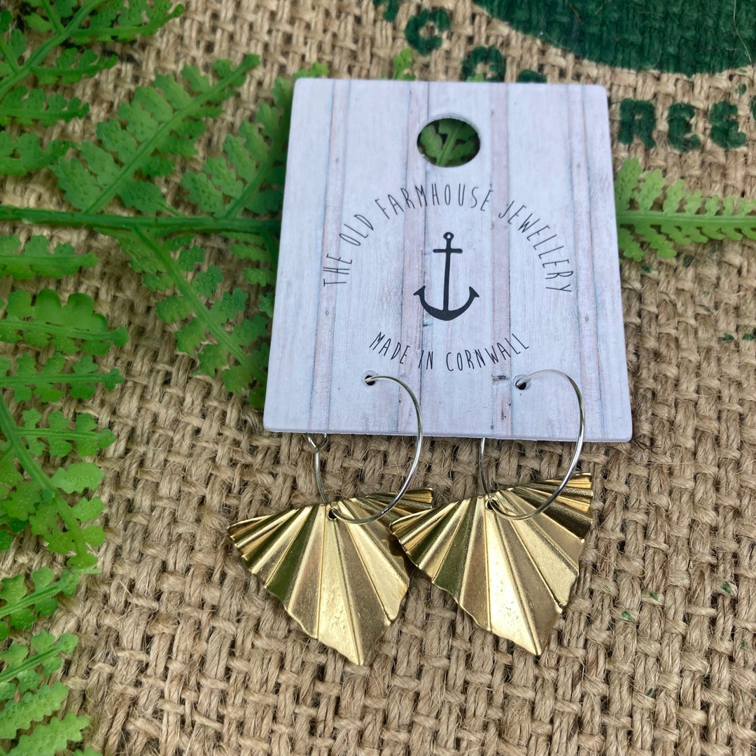Large Brass Earrings