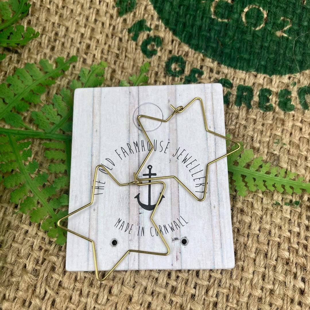 Small Brass Earrings