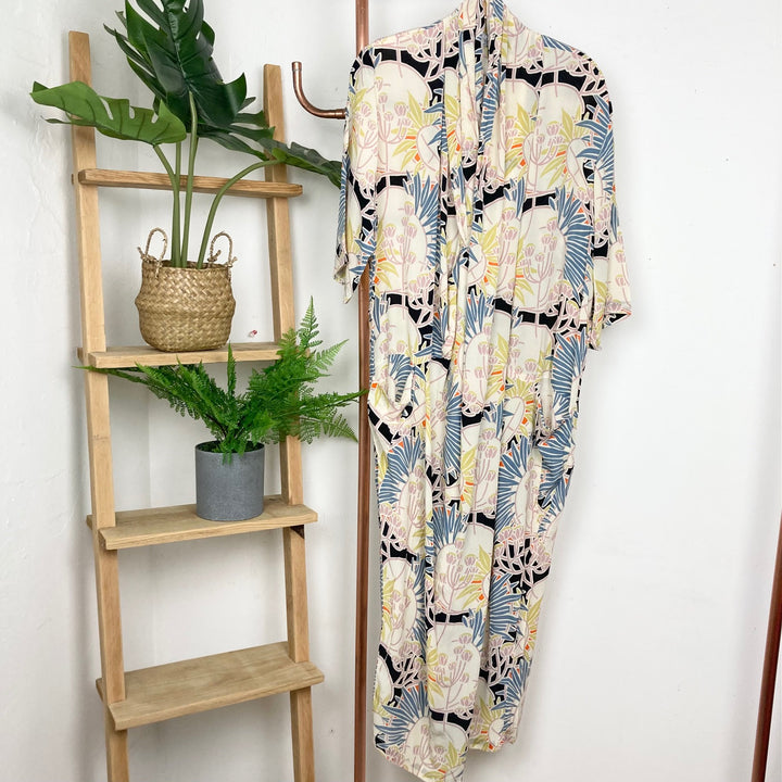 Crepe Rachel Dress Deco Daisy Mauve