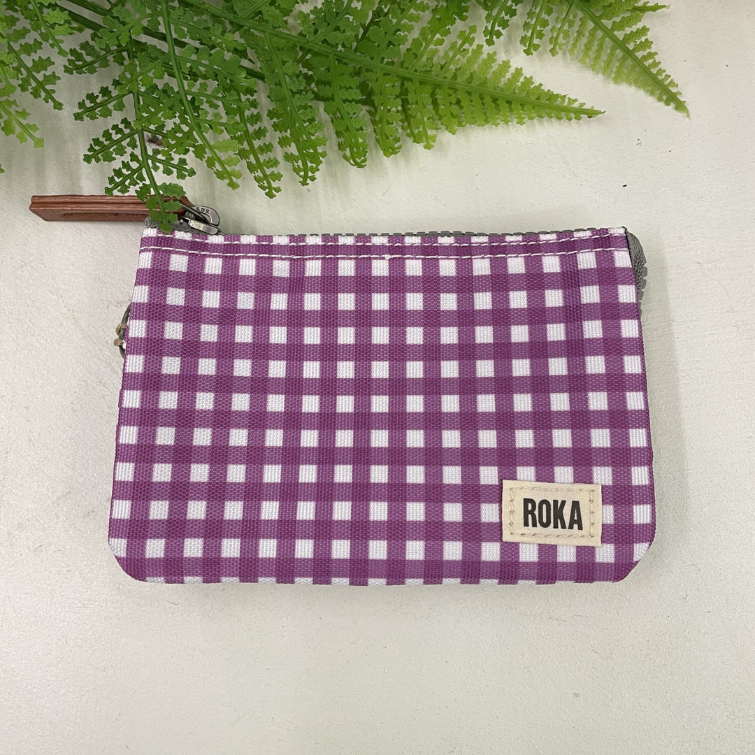 Carnaby Small Sustainable Gingham Purple