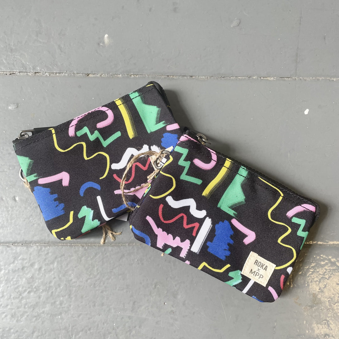 Carnaby Scribble Miss Pom Pom  Print Sustainable Wallet
