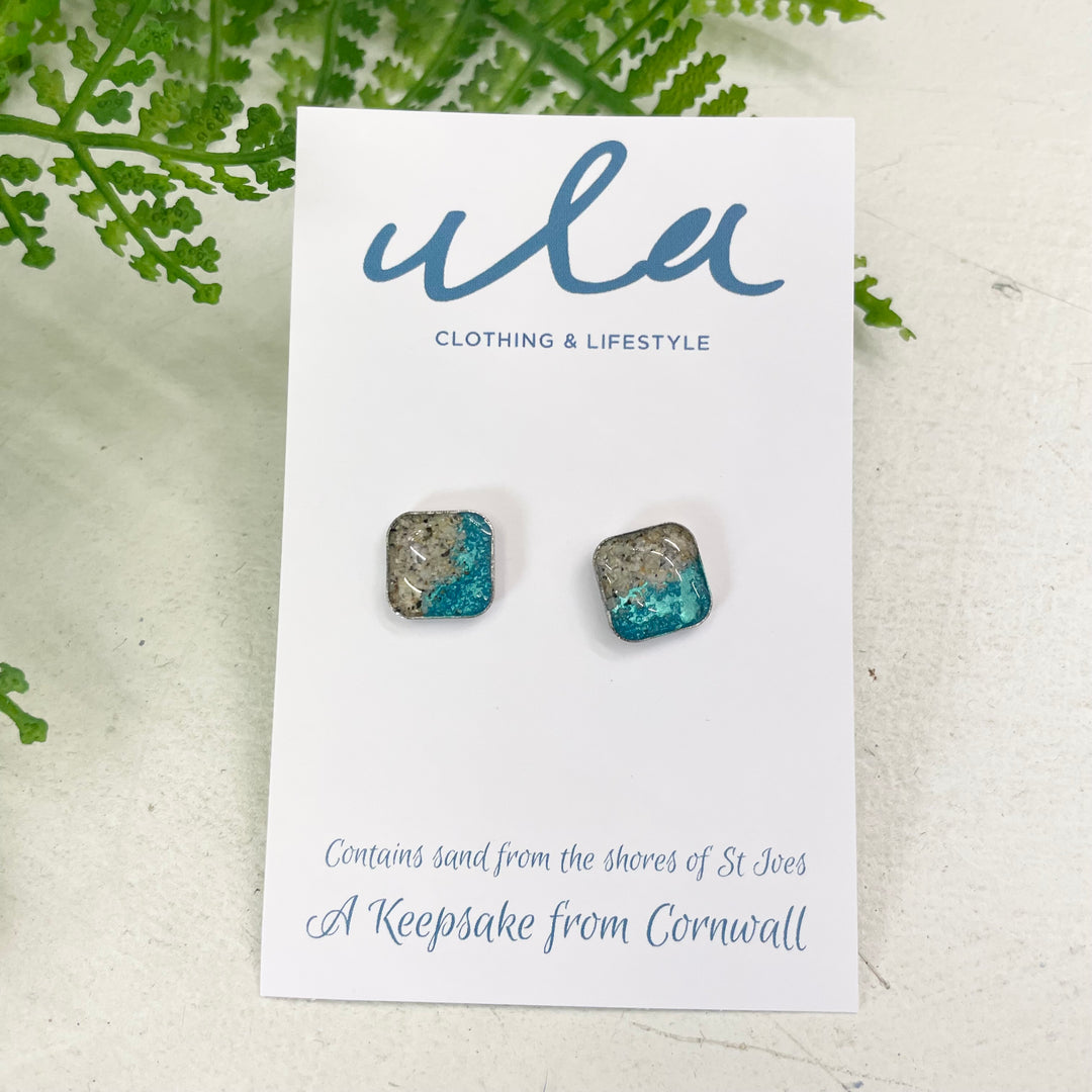 Cornish Keepsake Shoreline Square studs
