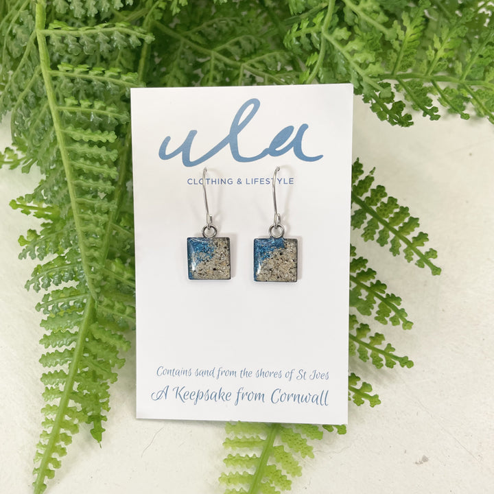 Cornish Shoreline Short Square Earring