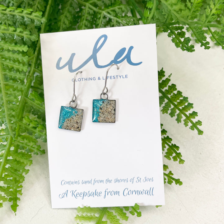 Cornish Shoreline Short Square Earring
