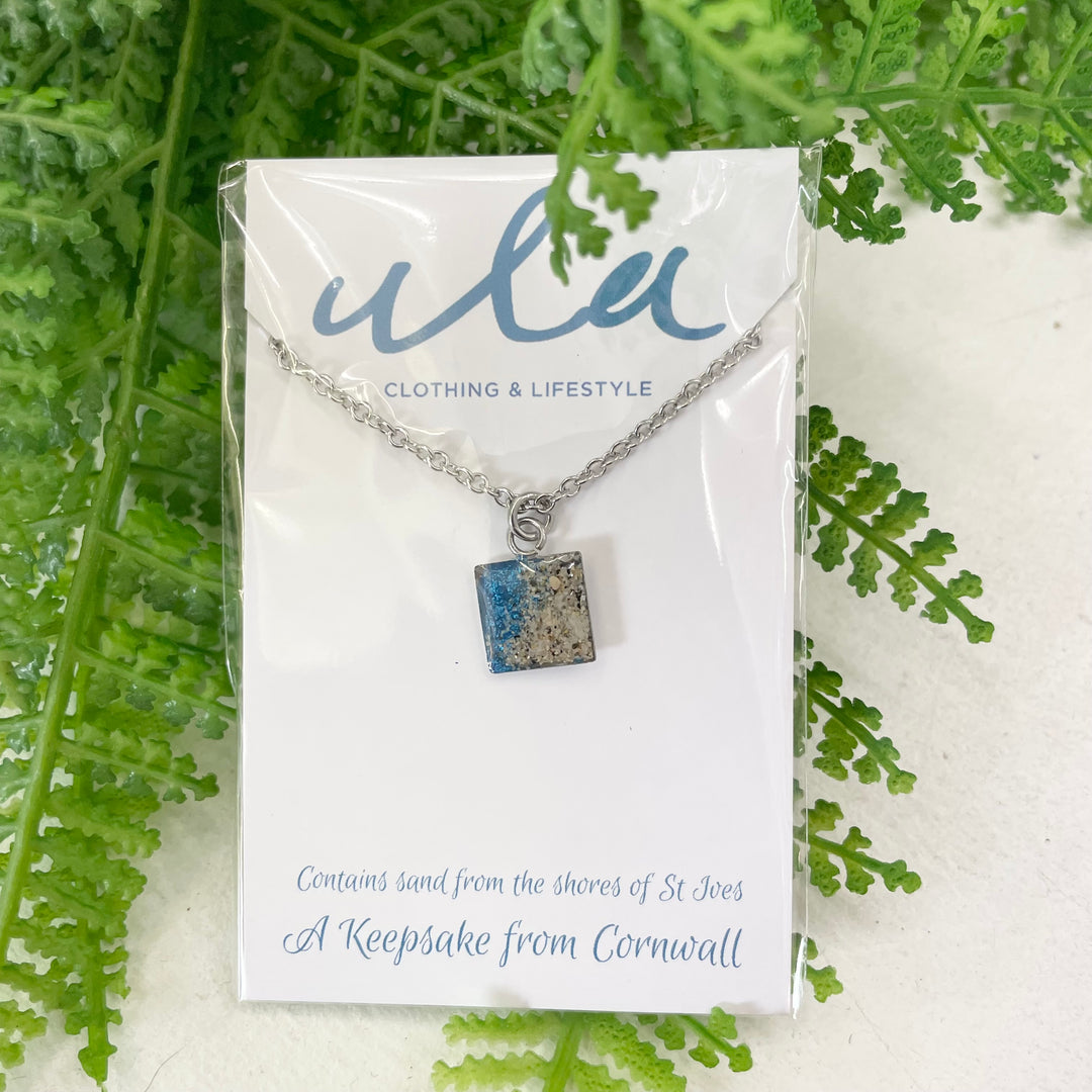 Cornish Shoreline Square Pendant