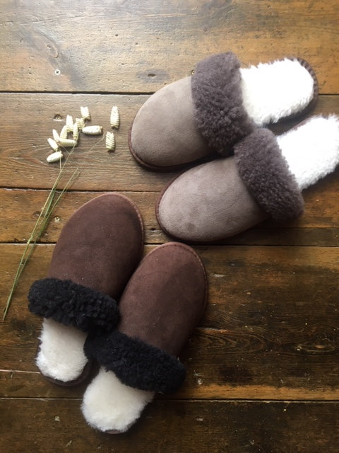 Ladies Turnback Mule Slippers
