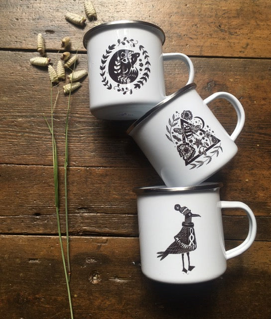 White Enamel Mug