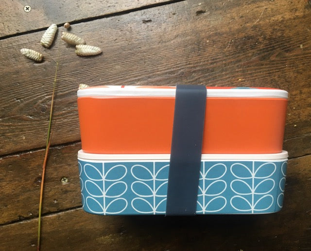 Bamboo 2 Tier Lunch Box - Butterfly Stem