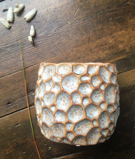 Ceramic Crater Pot / Planter