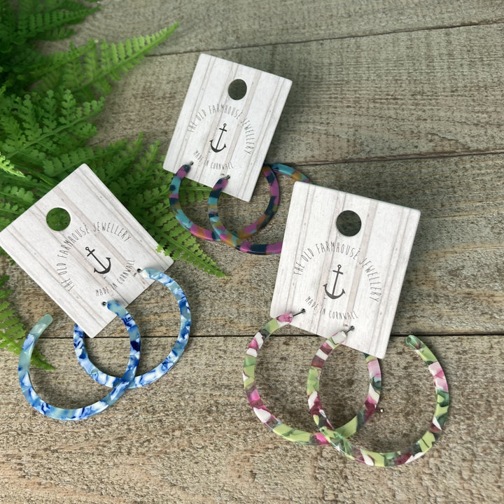 Acrylic Circle Hoops
