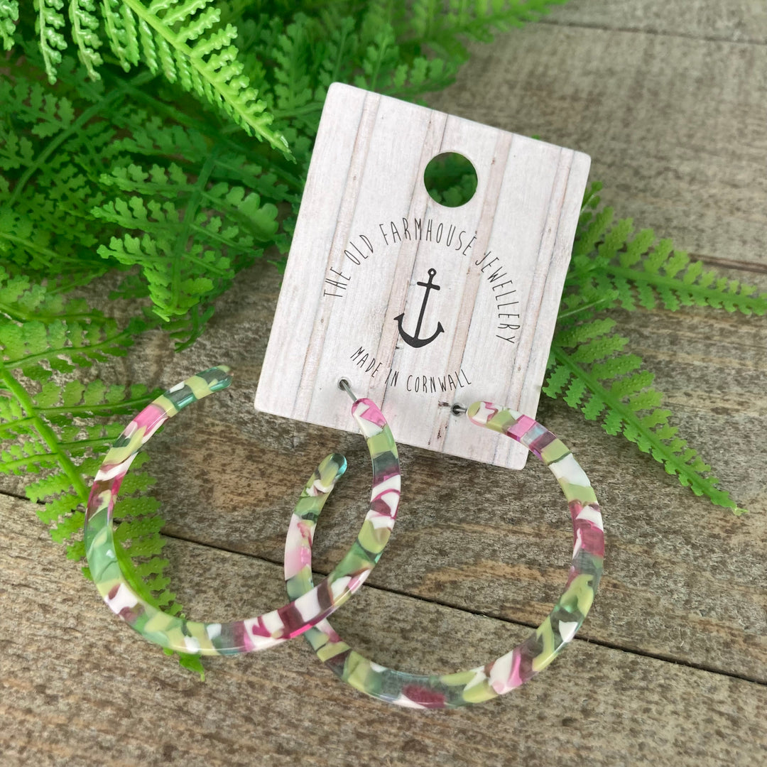 Acrylic Circle Hoops