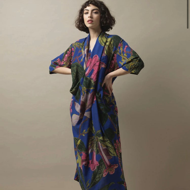 Crepe Rachel Dress Magnolia Purple