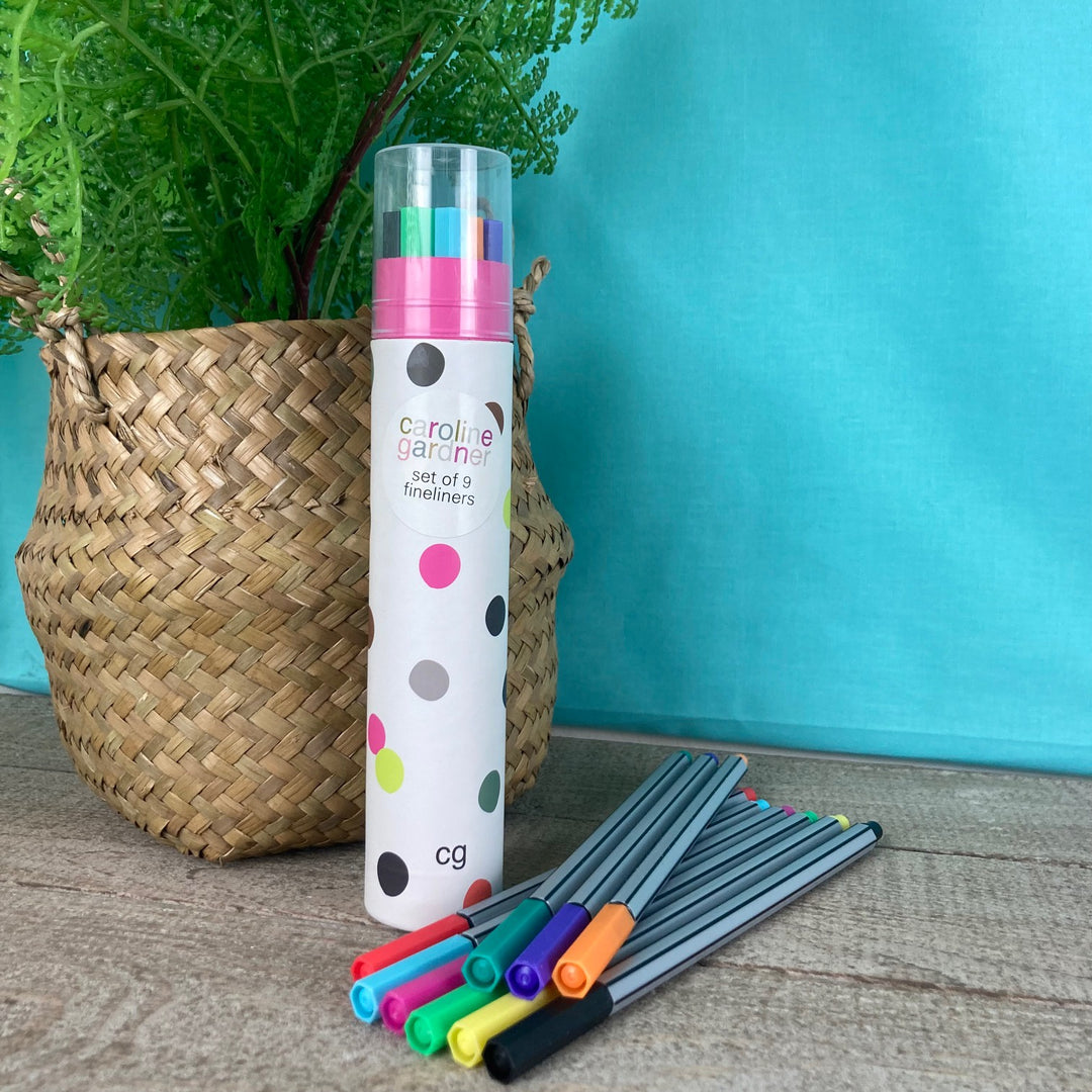 Multi Spot set of 9 Fine liner Pens