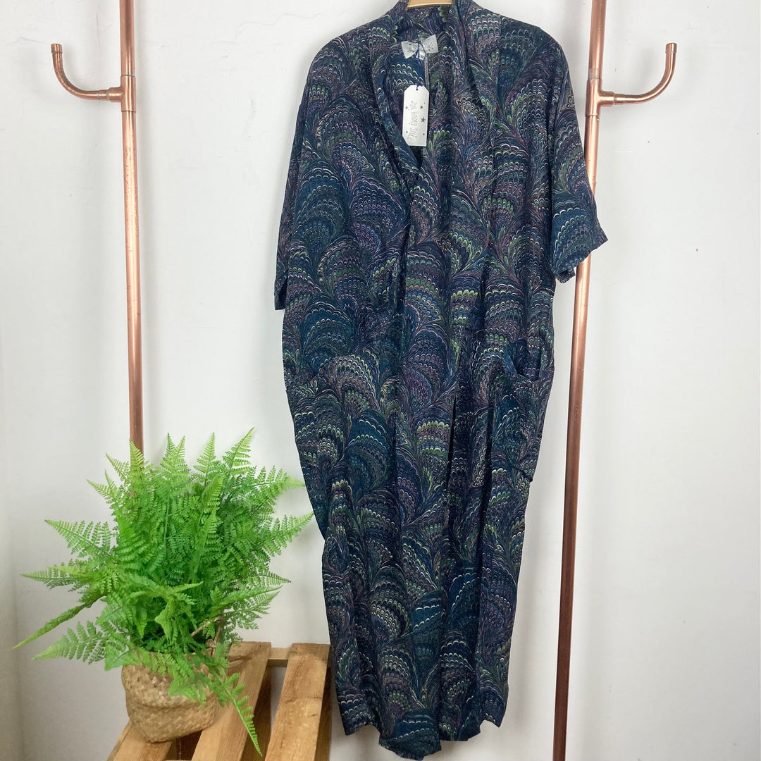 Crepe Rachel Dress Marbled