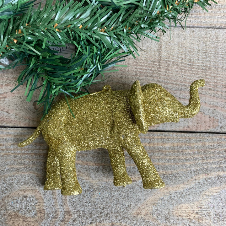 Glitter Acrylic Elephant Decoration