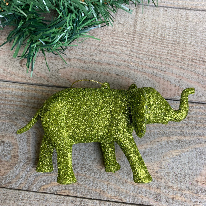 Glitter Acrylic Elephant Decoration