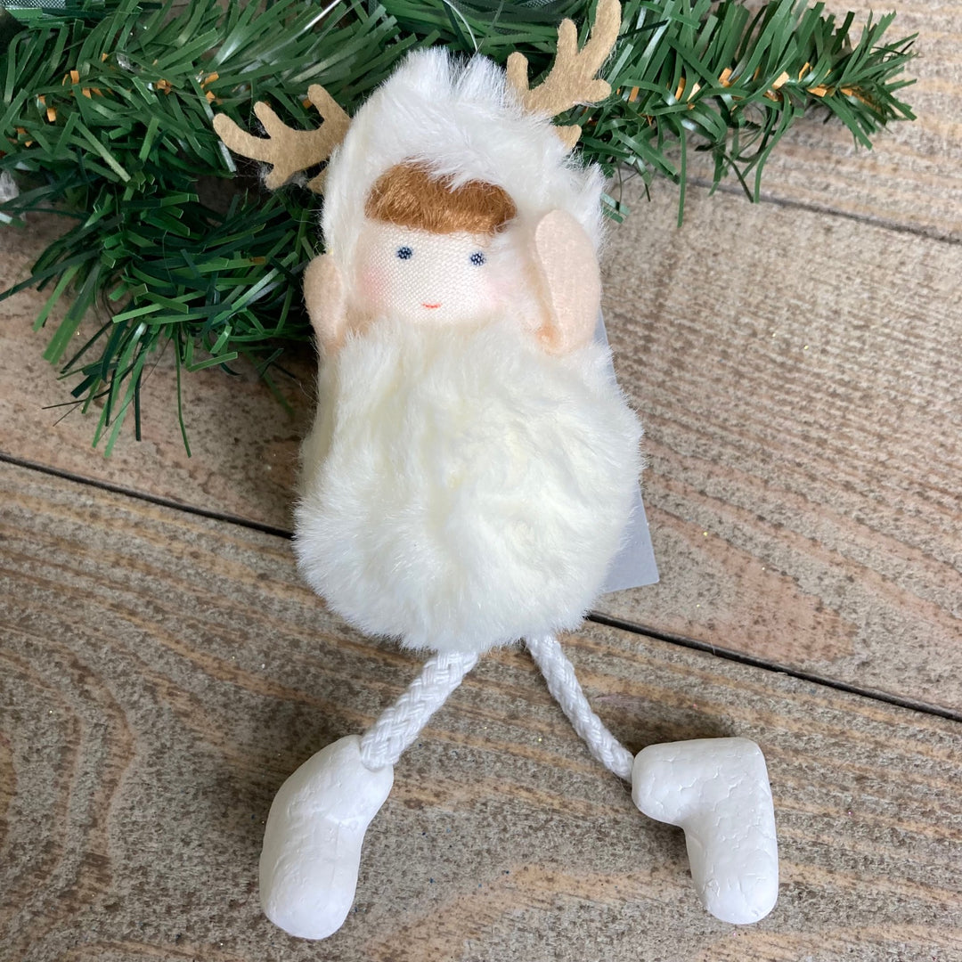 Faux Fur Doll with Antlers
