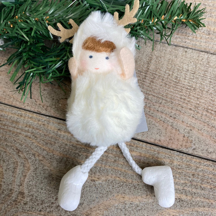 Faux Fur Doll with Antlers