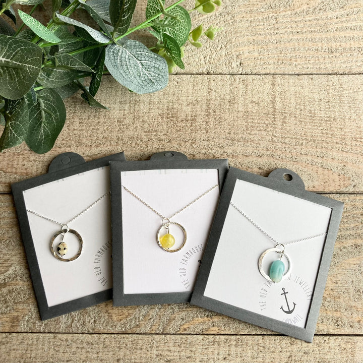 Semi Precious Nugget Necklace
