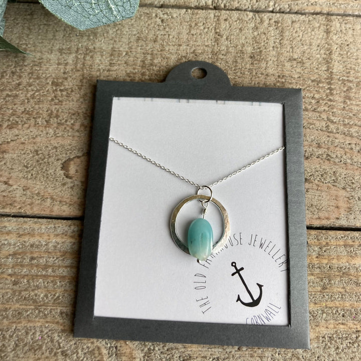 Semi Precious Nugget Necklace