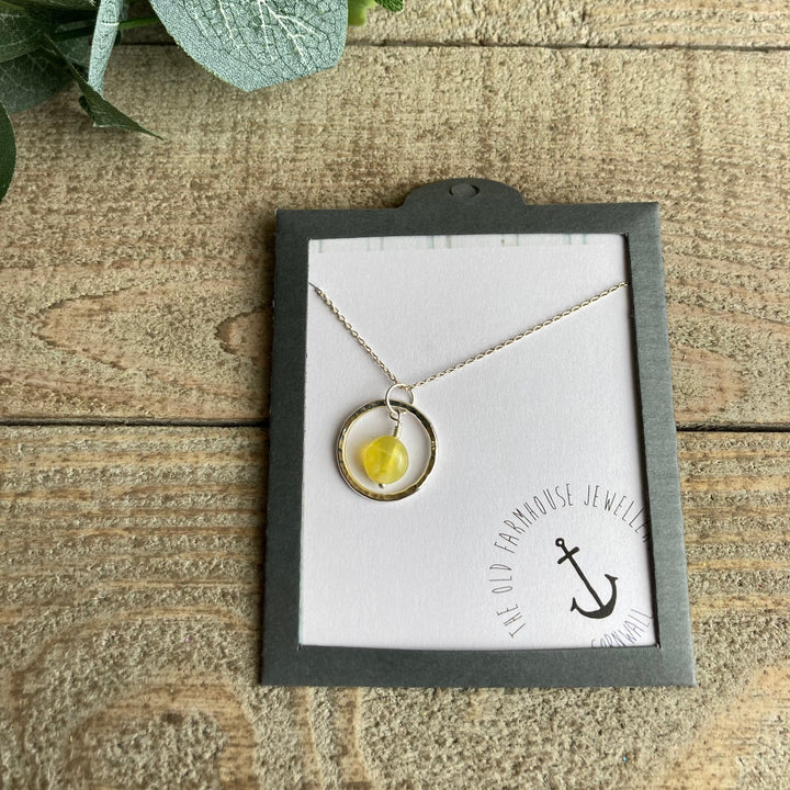 Semi Precious Nugget Necklace
