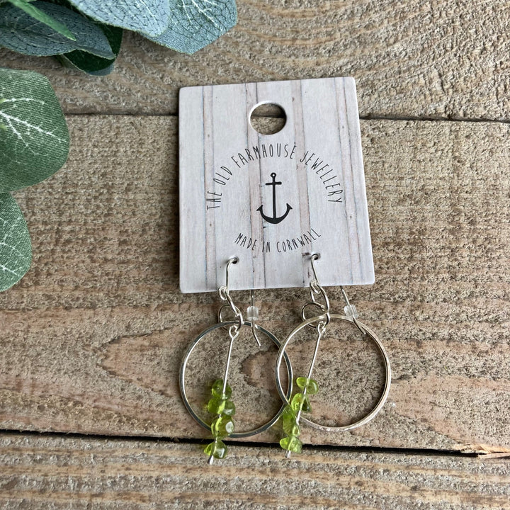 Dangley Semi Precious Hoops