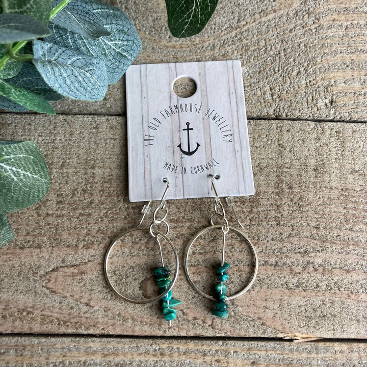 Dangley Semi Precious Hoops