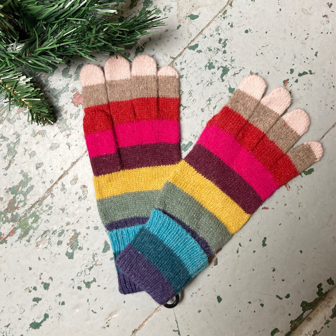 Rainbow Stripe Gloves