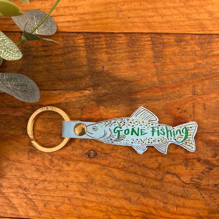 Gone Fishing Keyring