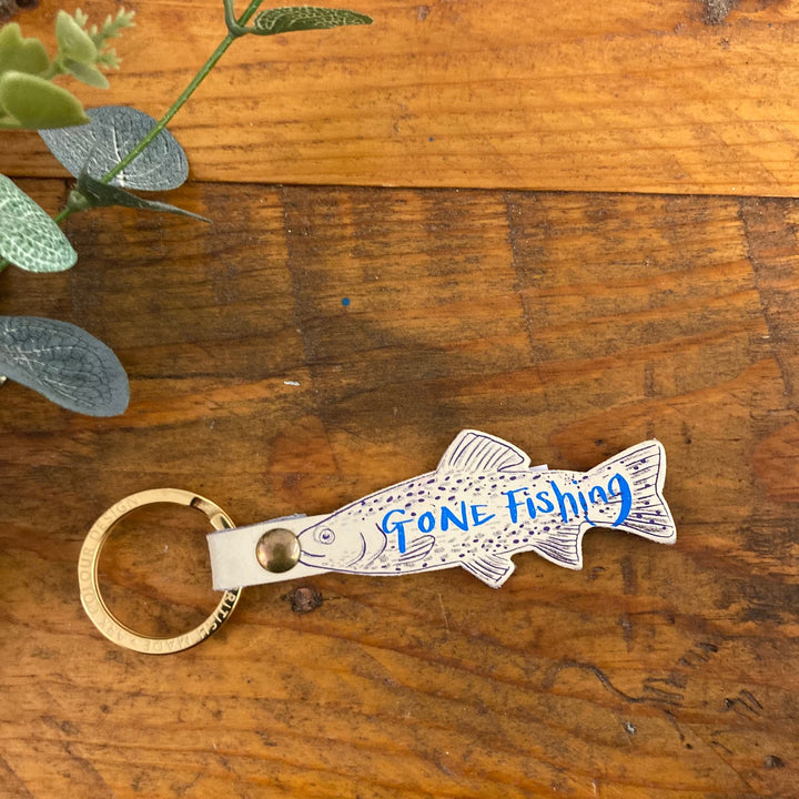 Gone Fishing Keyring
