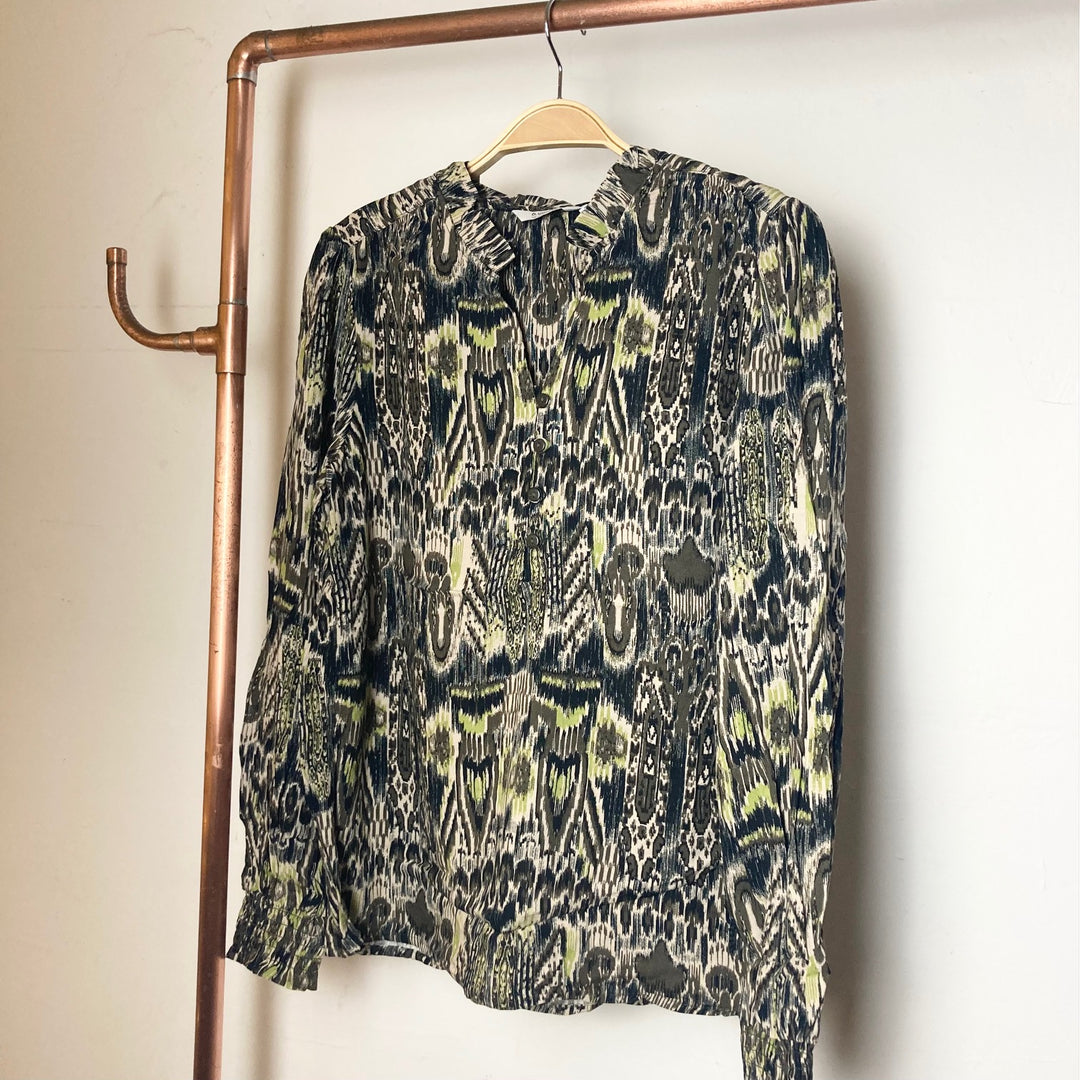 Josa Open V Neck Blouse