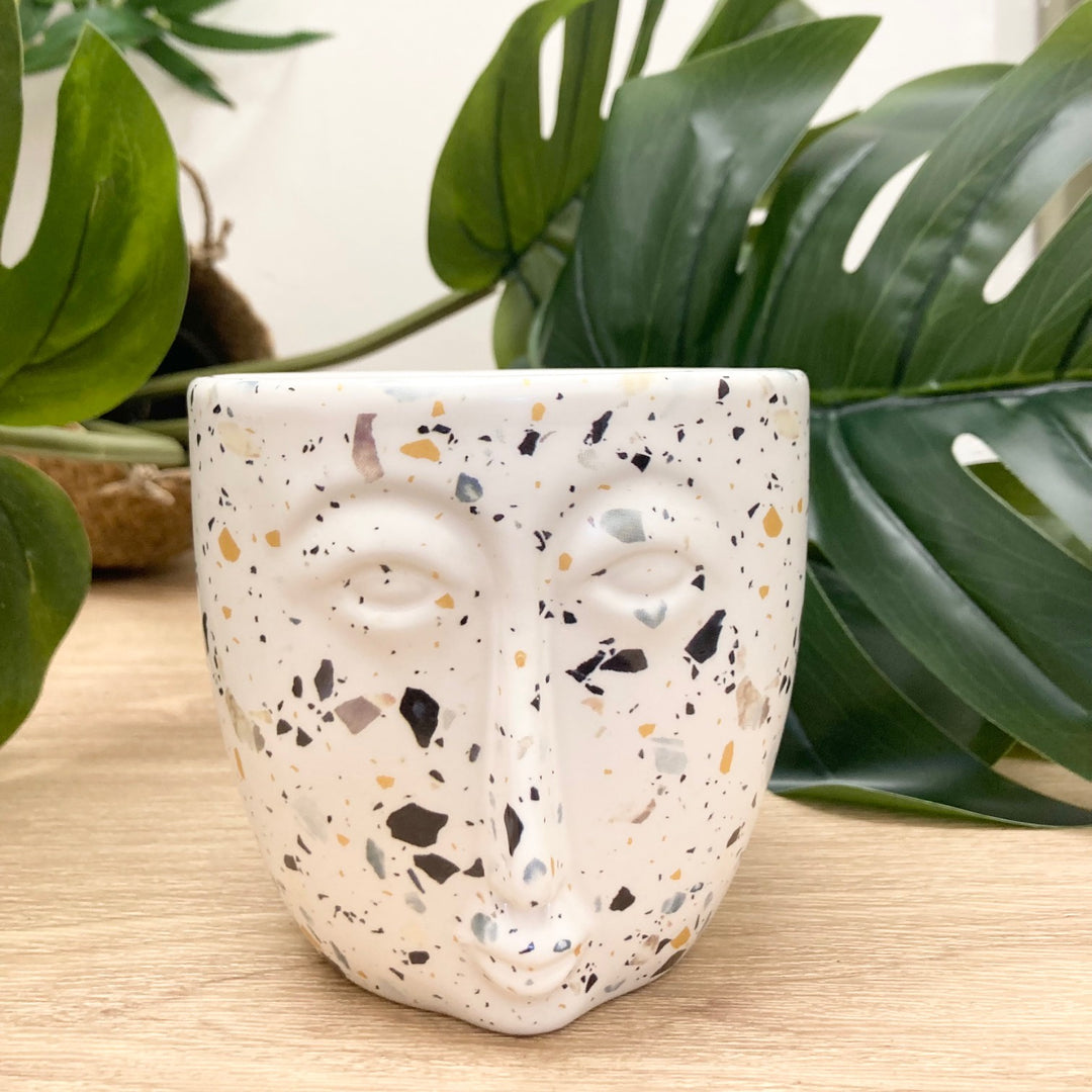 Terrazzo Face Pot Cover