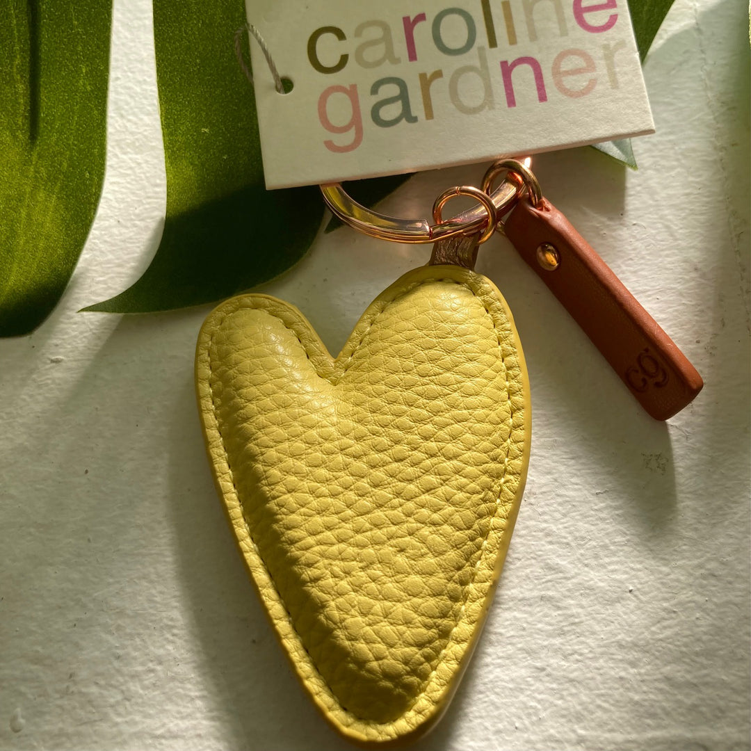 Yellow Heart Keyring