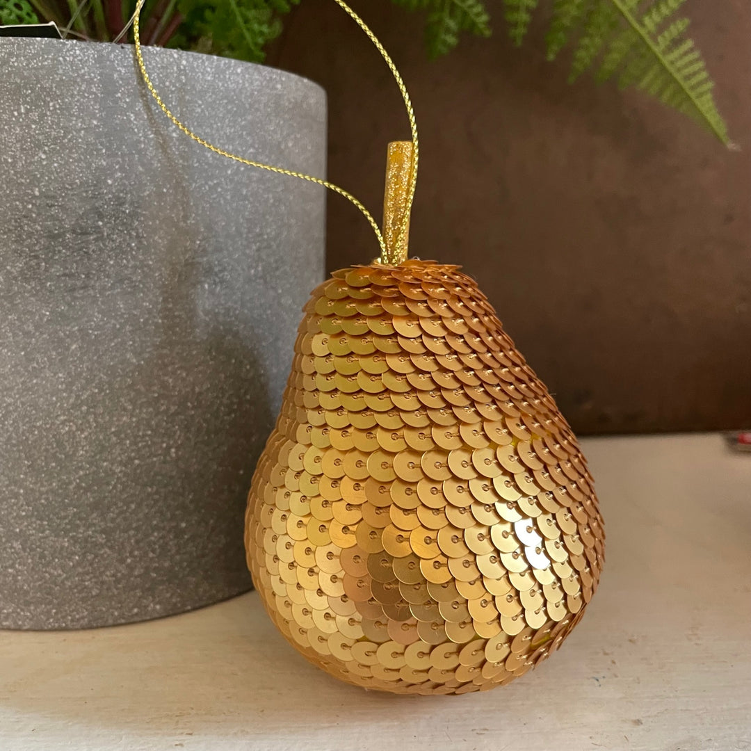 Gold Sequin Bauble