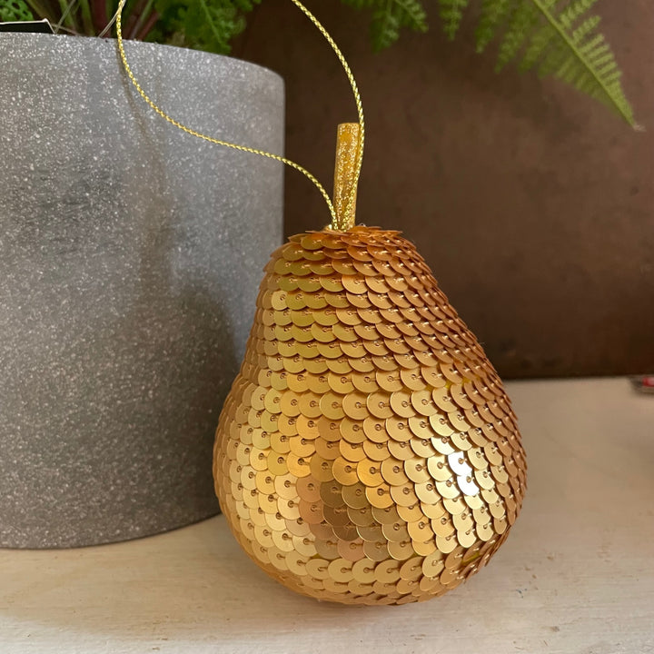 Gold Sequin Bauble