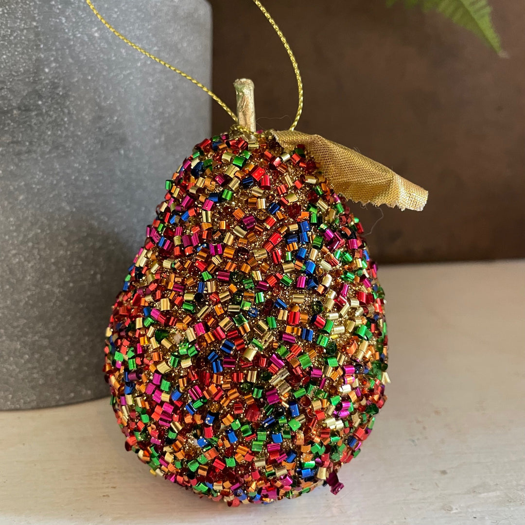 Multi Coloured Beaded Baubles